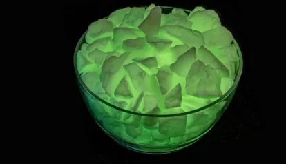 green pebbals