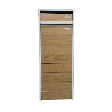 Parcel Piller White Woodgrain